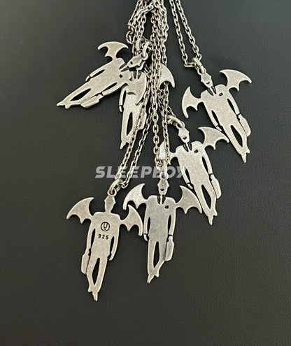 UNDERCOVER AW02 ’Vampire’ Pendant Necklace - 925 Silver Demon Talisman