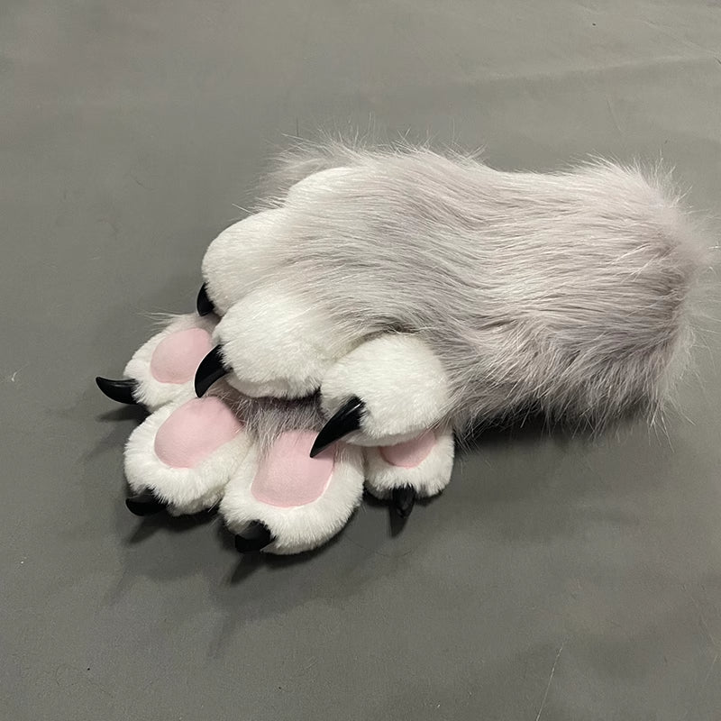 Furry Beast Claw Colored Beast Costume Claw Gloves Gloves Plush Fursuit Cosplay - Order with colors