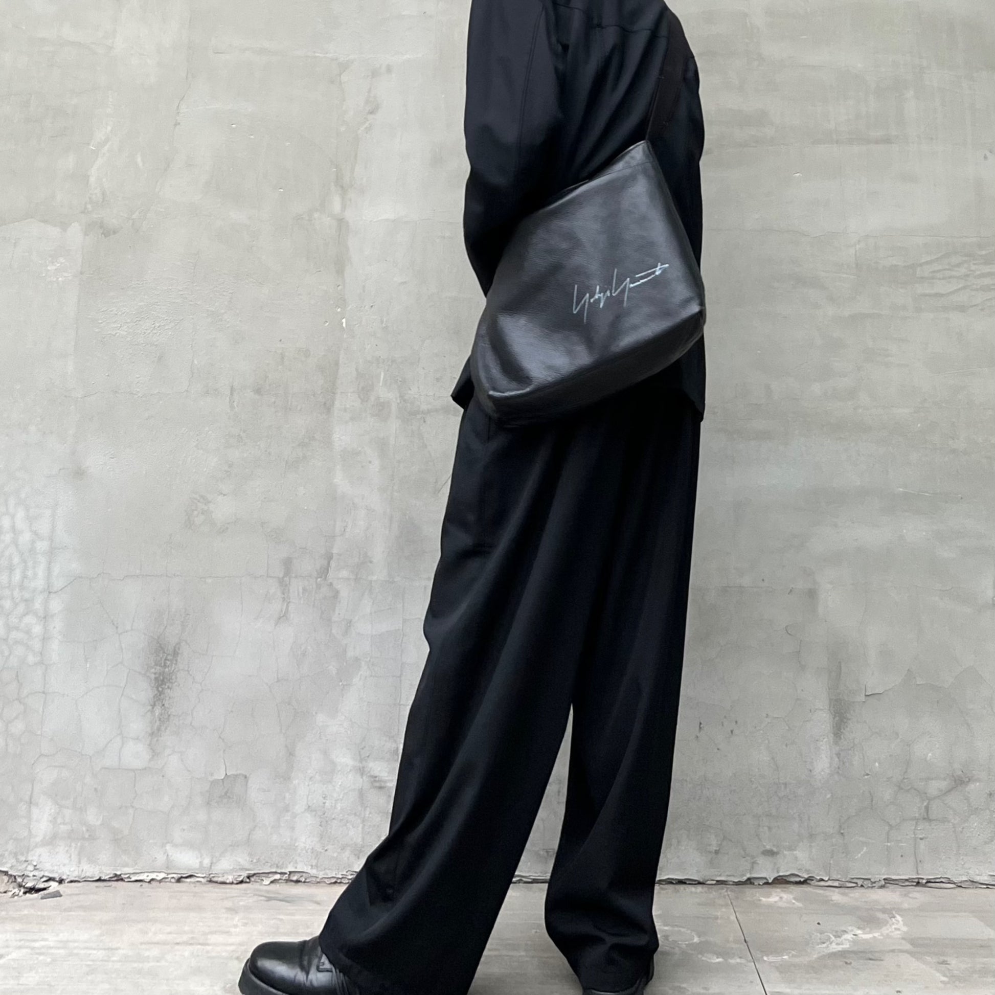 Yohji Yamamoto Twelve Pleat Wool Tapered Draped Wide Straight Trousers