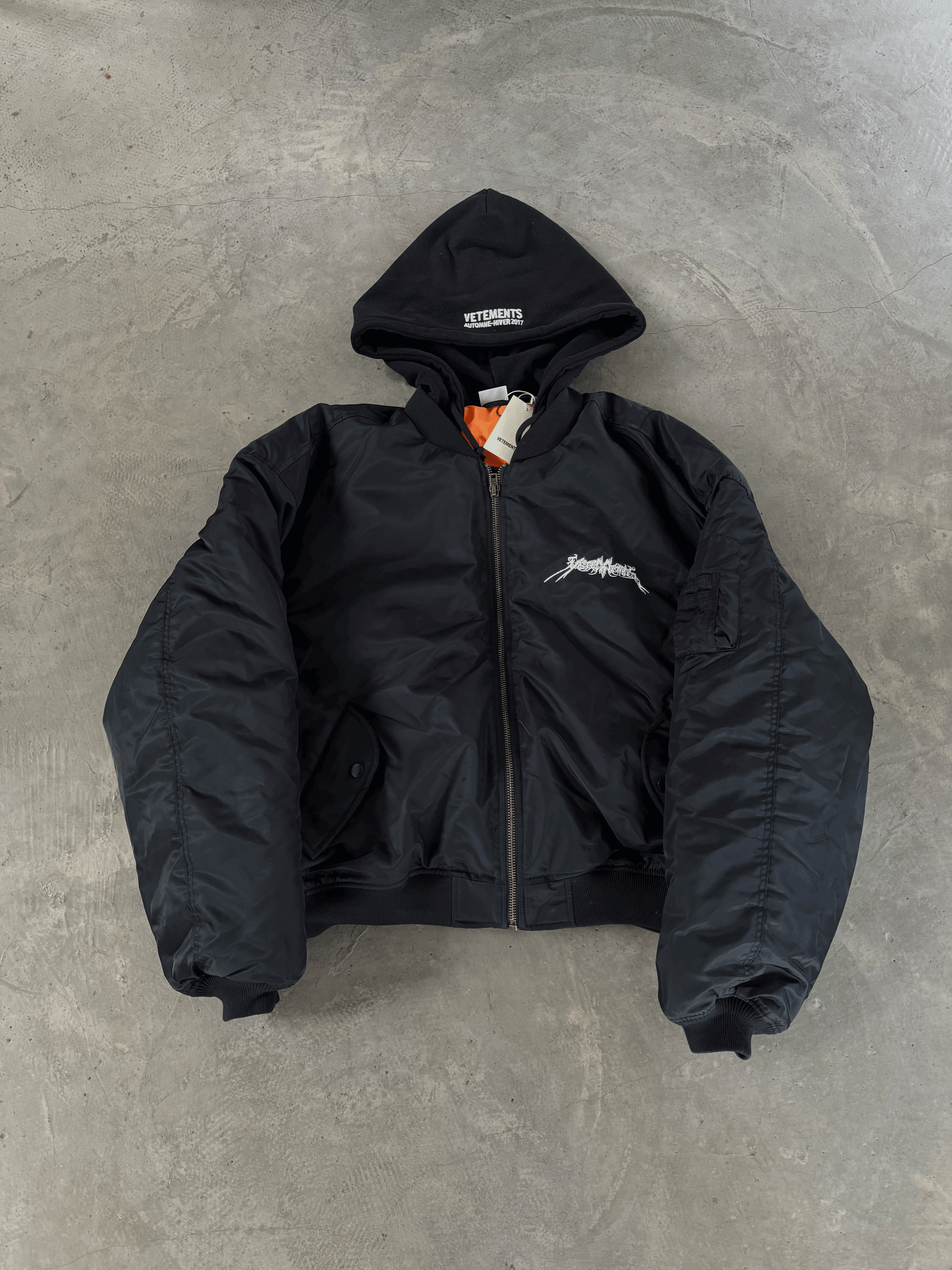 VETEMENTS Heavyweight 17FW TFD Pentagram Bomber Jacket - Oversized Homme Fit