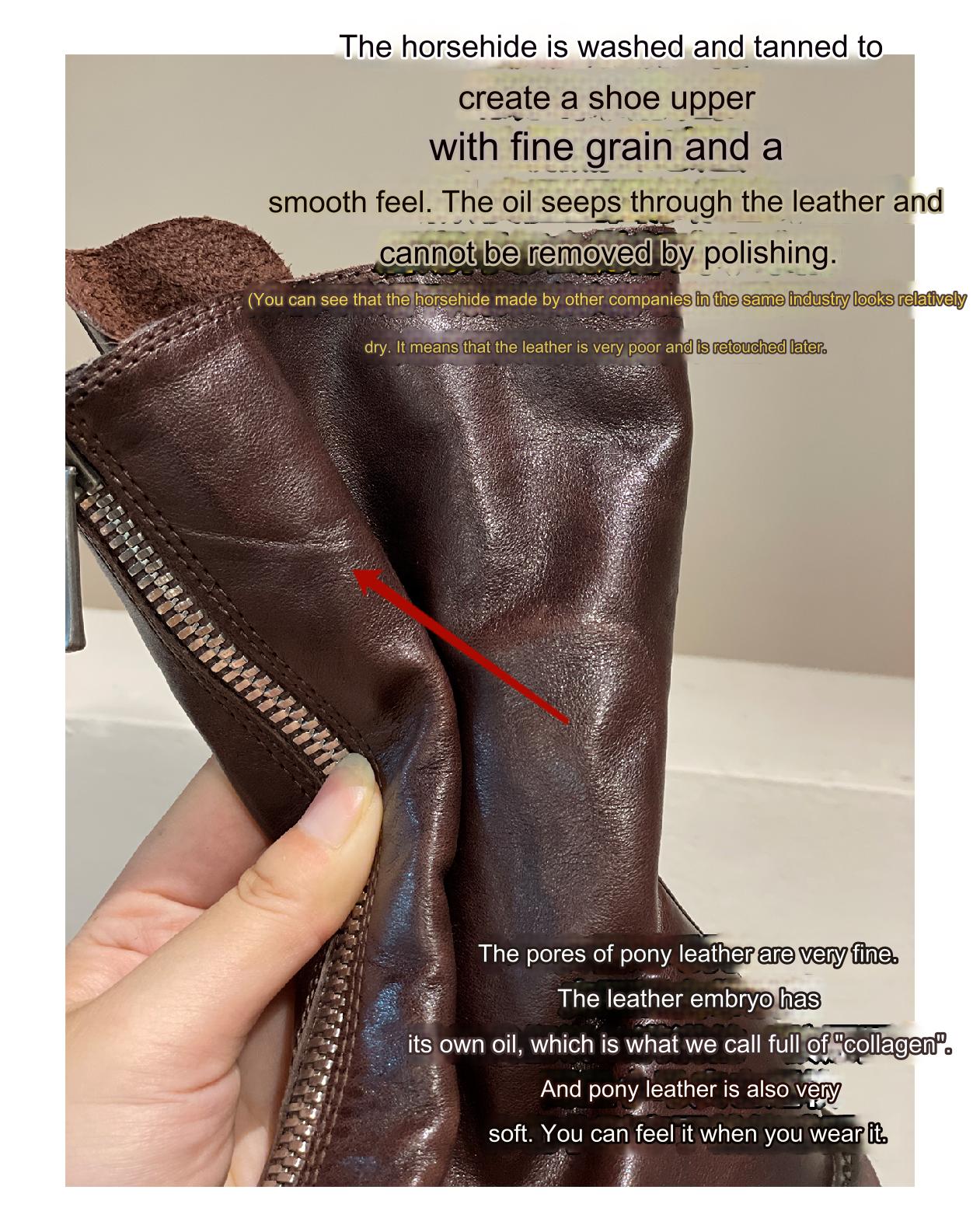 310 Horse Leather Origin Guidi Front Zip Ankle Boots – Short Boots for Women