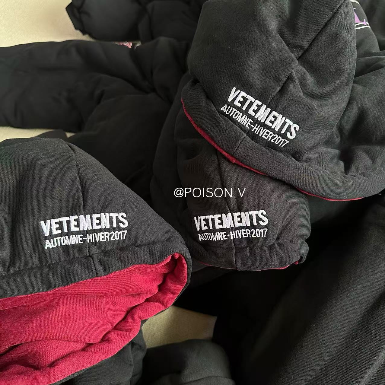 VET 17AW Archive-Grade Reversible Bomber – Dual-Sided Heavyweight Cotton Hoodie