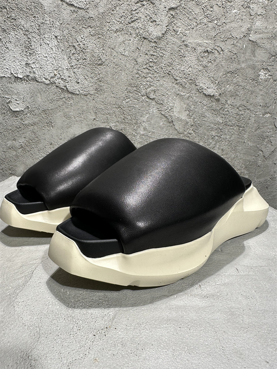 Rick Owen Sandals - Breathable Slip-On Platform Slides Beach Shoes