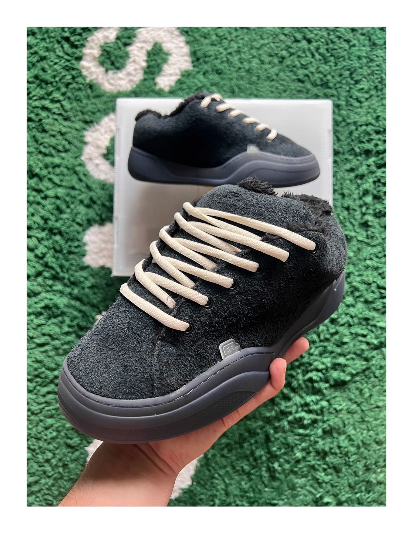 Revised ERL Wave Chunky Skate Sneaker - Pirate Black Vamps  