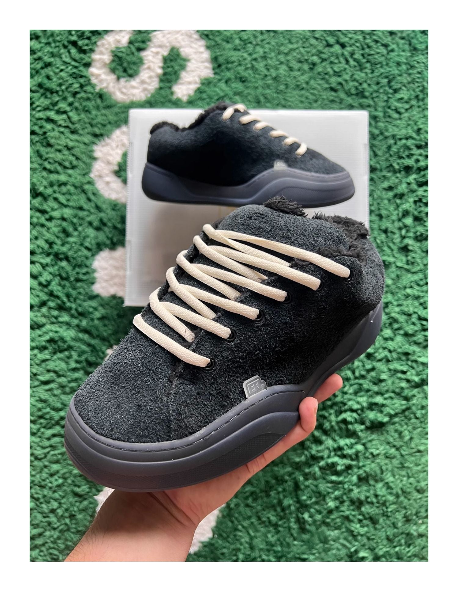 Revised ERL Wave Chunky Skate Sneaker - Pirate Black Vamps  