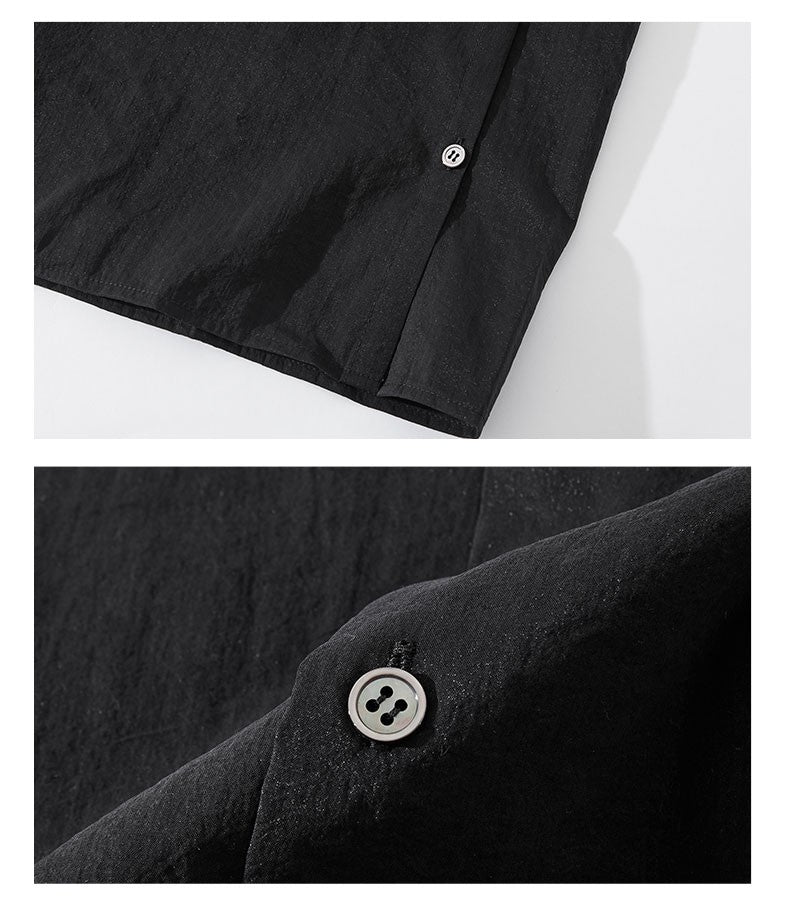 LEMAIRE 25SS New Glossy Dry Silk Shirt – Sage Green Black Edition