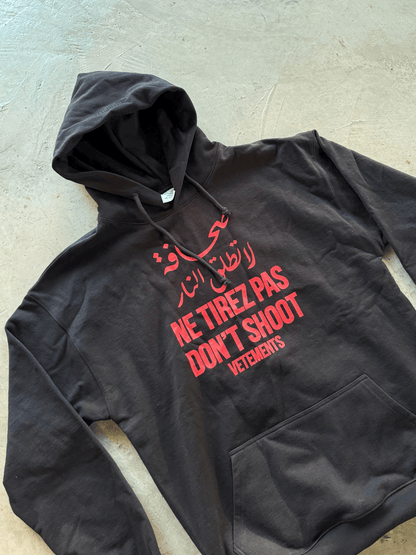 VTM ’Don’t Shoot’ Hoodie – Anti-War Theme Heavyweight Embroidered