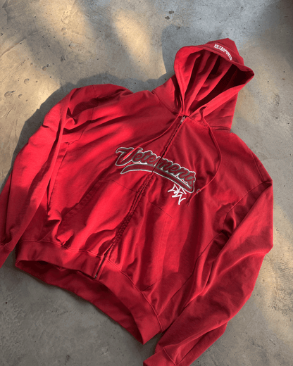 Vetements ’Bro’ Cropped Zip-Up Hoodie - Archive Oversized Sweatshirt
