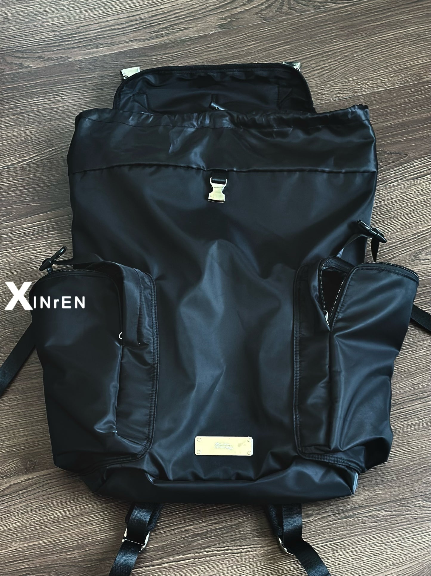 XINrEN Limited Edition Undercover Classic Nylon Parachute Backpack - Black - Nylon Black
