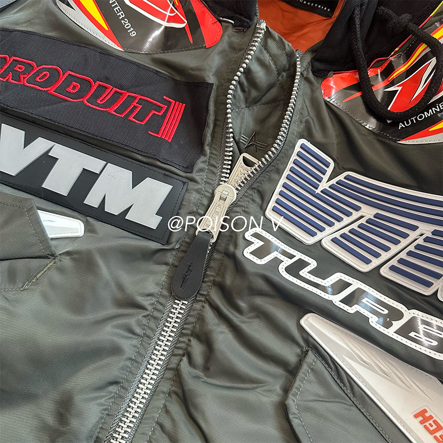 Revised Vetements x Alpha AW18 Racing Bomber Jacket - 3D Silicone 