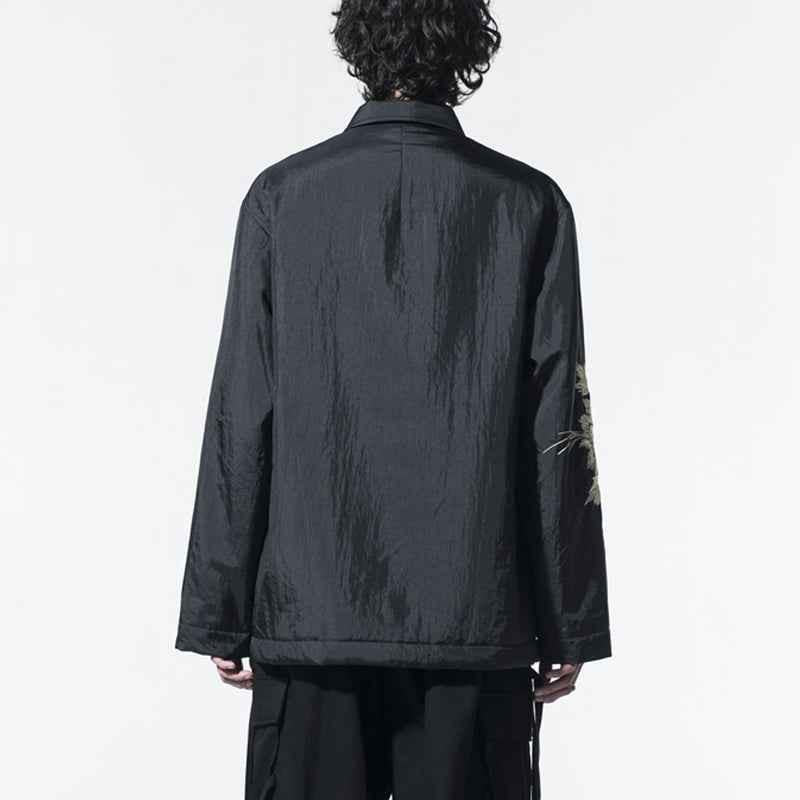 Yohji SYTE Nylon Lightweight Embroidered Floral Loose Jacket Coat - Size avaliable S~XL