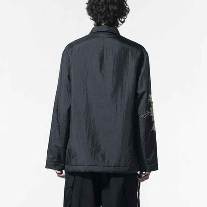 Yohji SYTE Nylon Lightweight Embroidered Floral Loose Jacket Coat - Size avaliable S~XL
