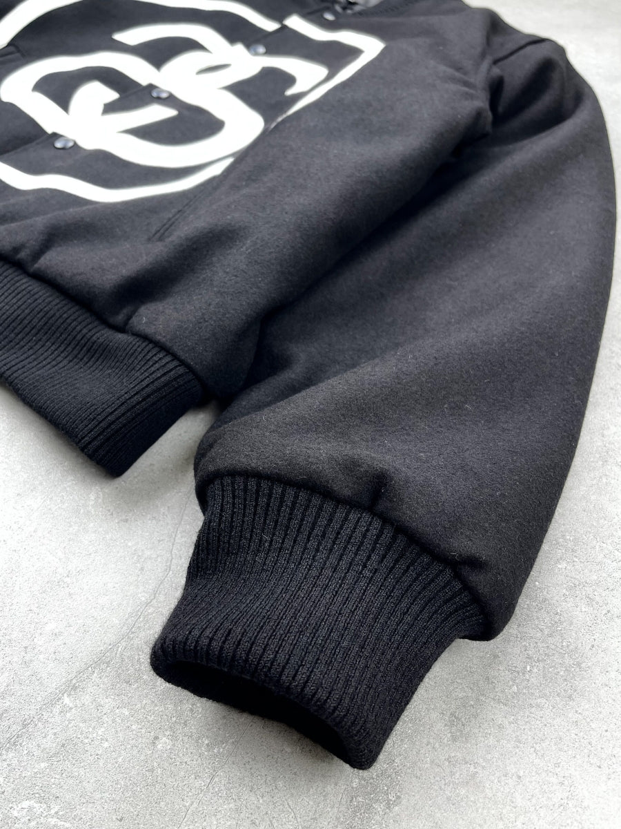 i795 Double-S Stussy Wool Varsity Jacket – Heavyweight Loose Baseball