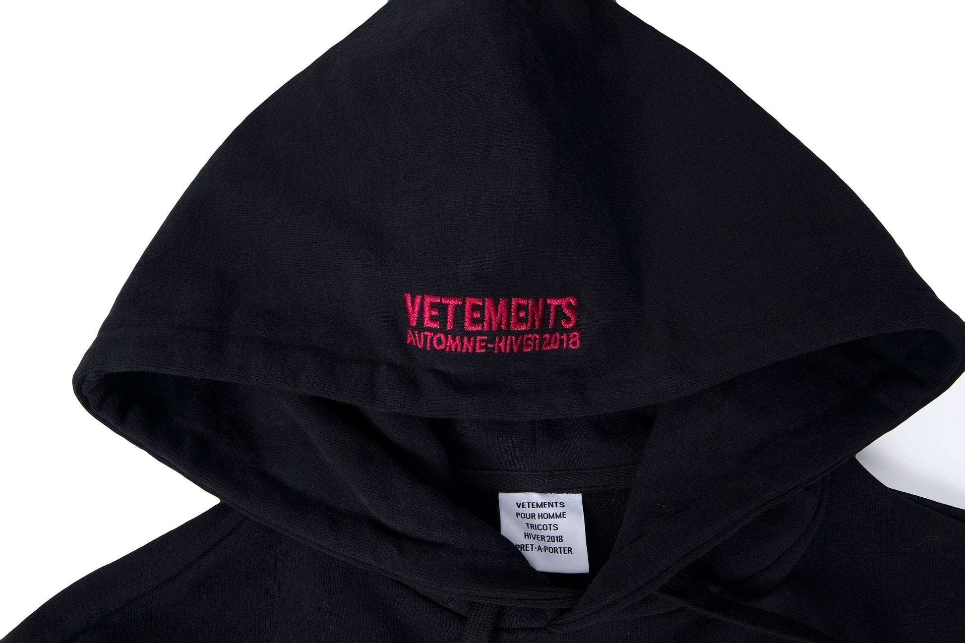 German Rammstein Vetement VTM Black Dark Punk Oversized Hoodie Jacket