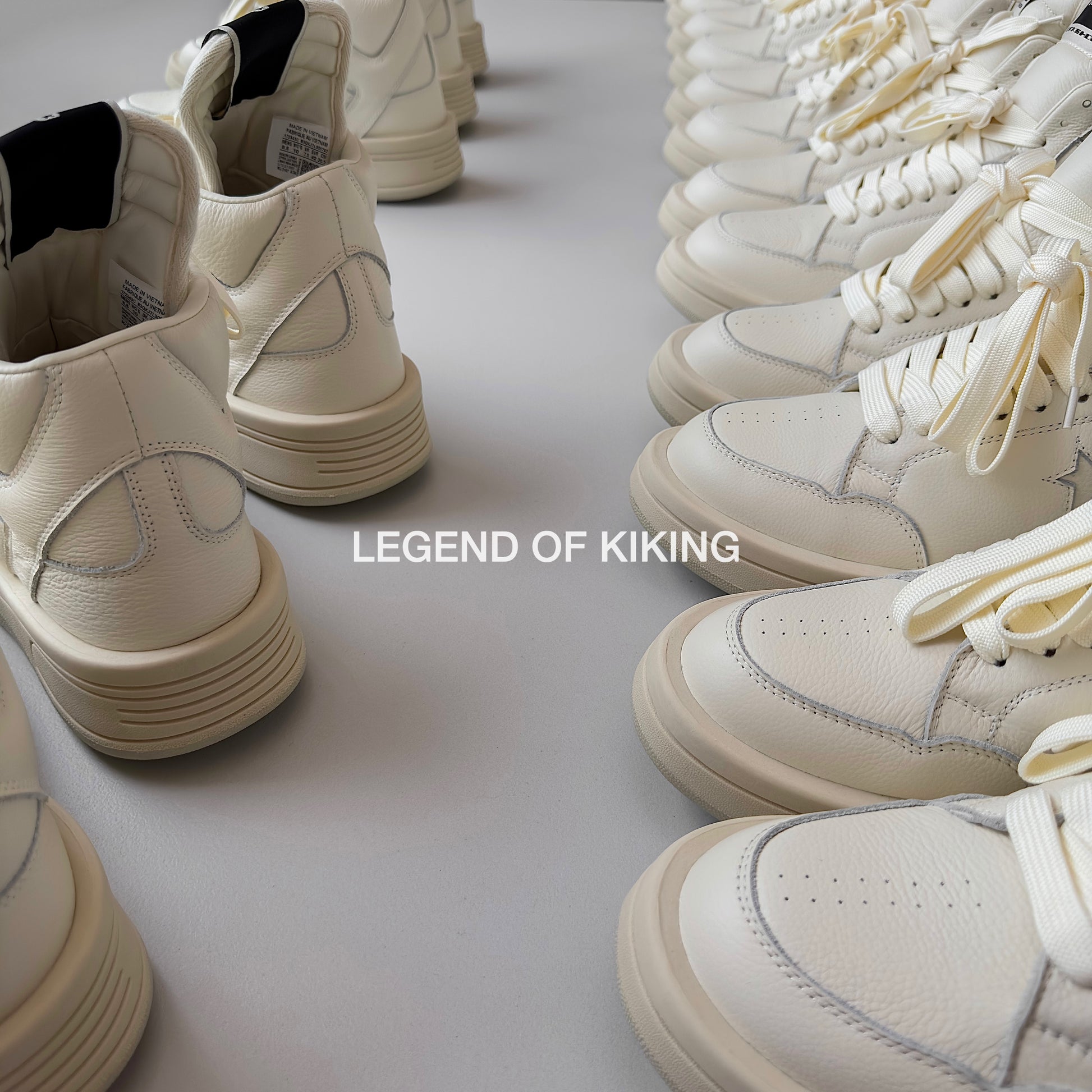 RO High-Top Leather Sneakers - Rick Owens Round-Toe Lace-Ups