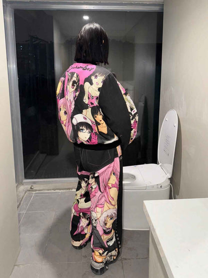 CartoonBox Original: Unisex Full-Printed Anime Manga / Skull / Autumn-Winter Set - Size avaliable S ~ XL