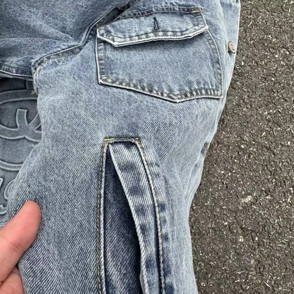 Stussy Embossed 8 ball Ｘ Levis Jacket Washed Denim Outerwear