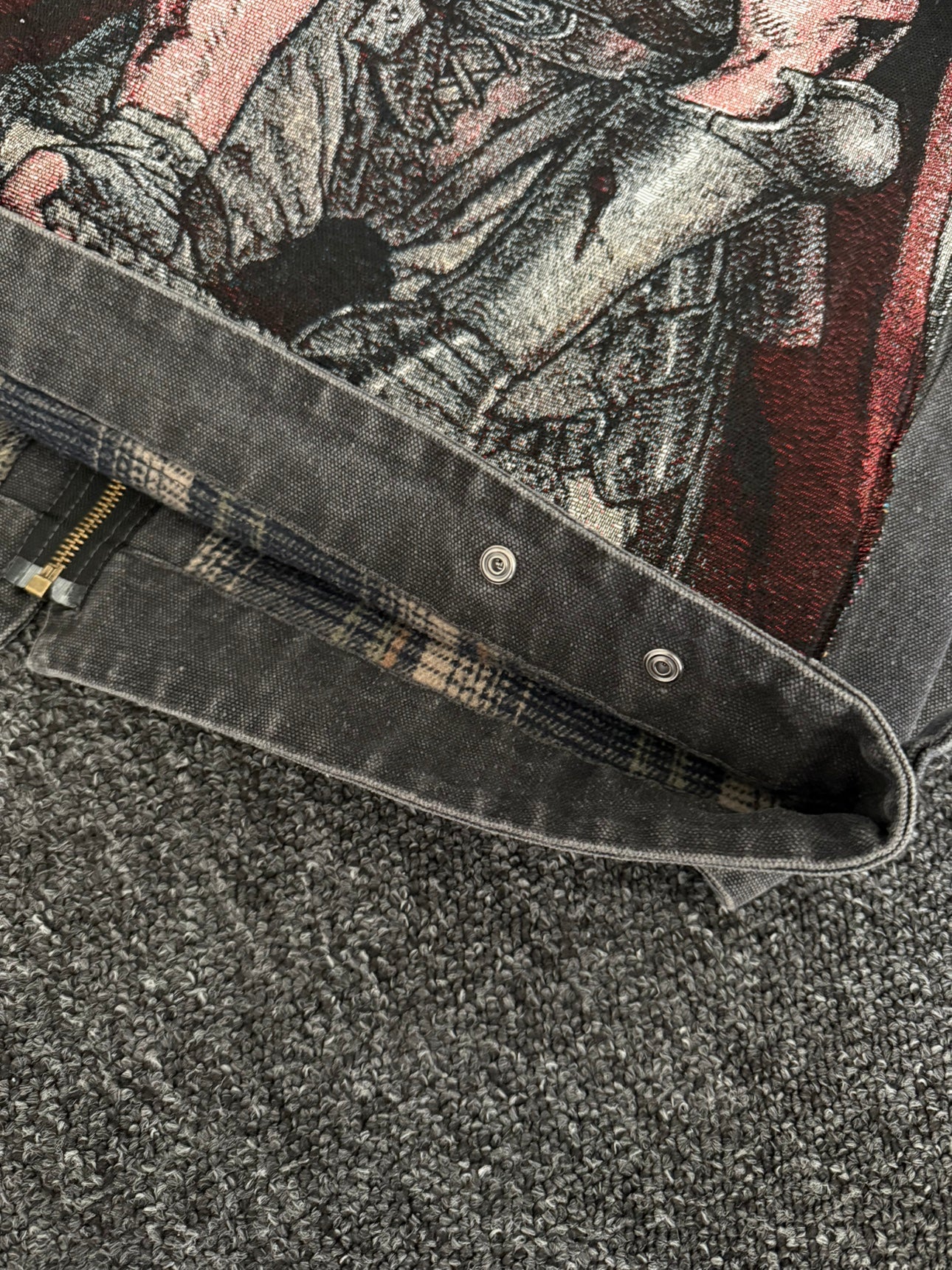 Custom Berserk "Guts" Canvas Jacket - Washed Carhartt J97 Detroit Remake | Donclickin 