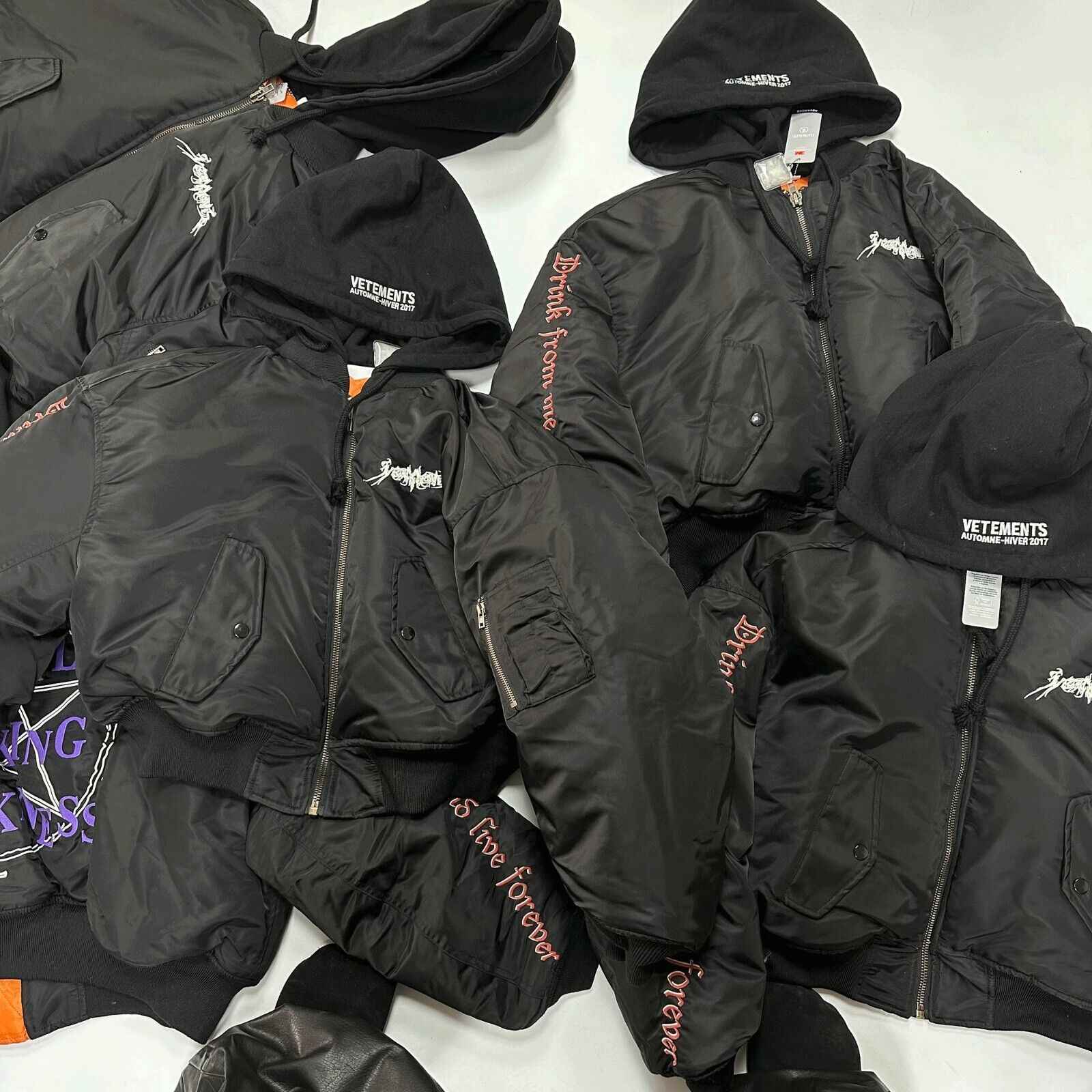 Revised Vetements Pentagram Bomber - Cropped Hooded Jacket  