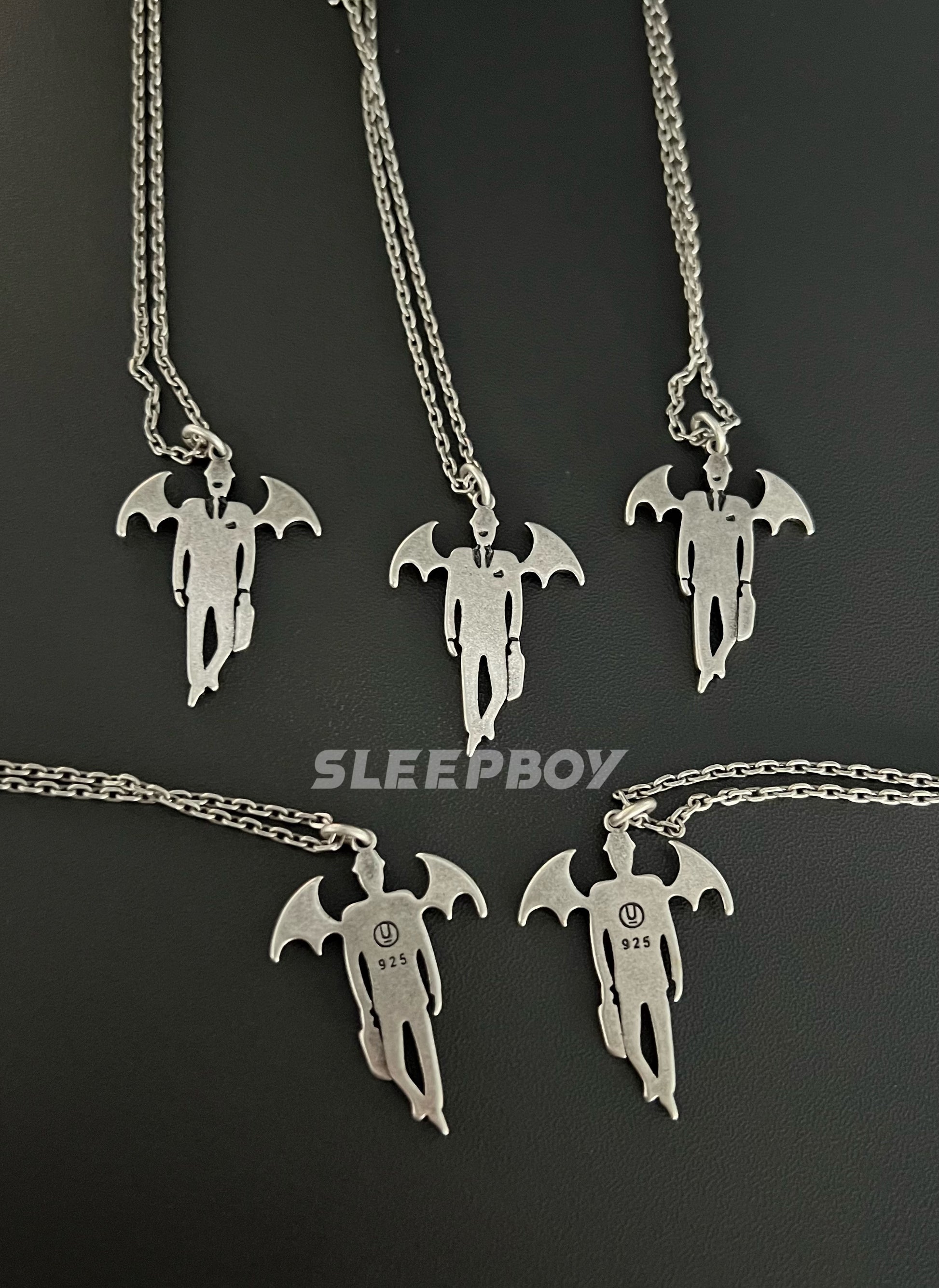 UNDERCOVER AW02 ’Vampire’ Pendant Necklace - 925 Silver Demon Talisman