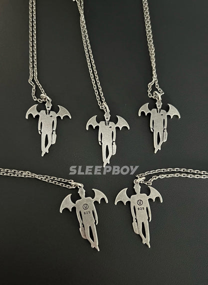 UNDERCOVER AW02 ’Vampire’ Pendant Necklace - 925 Silver Demon Talisman