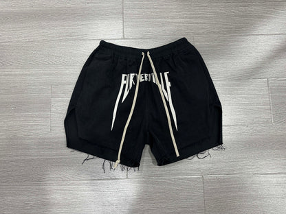 RO ACBT Boxing Shorts - Heavyweight Embroidered Logo Drawstring Cropped Pants