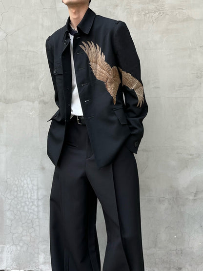 Yohji Yamamoto ’Fading Soldier’ Discharge Print Single-Breasted Jacket