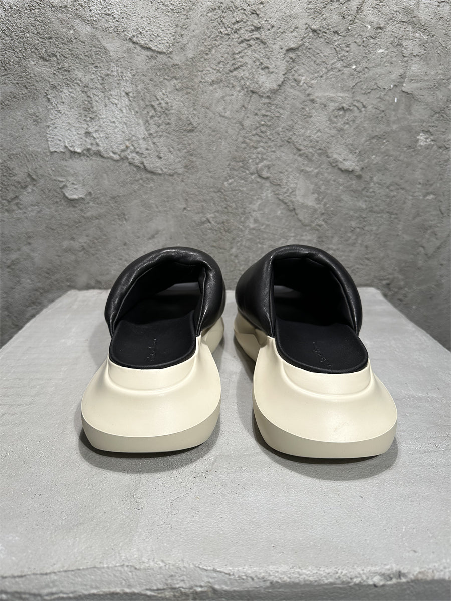 Rick Owen Sandals - Breathable Slip-On Platform Slides Beach Shoes