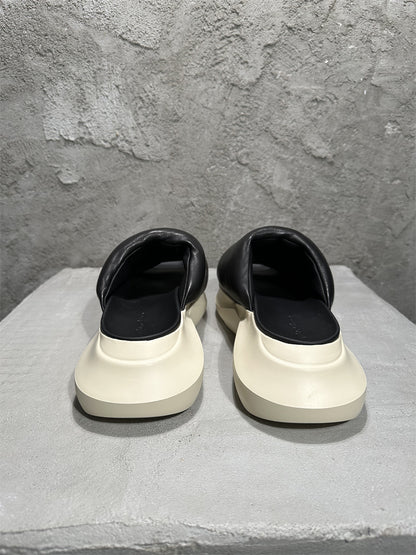 Rick Owen Sandals - Breathable Slip-On Platform Slides Beach Shoes