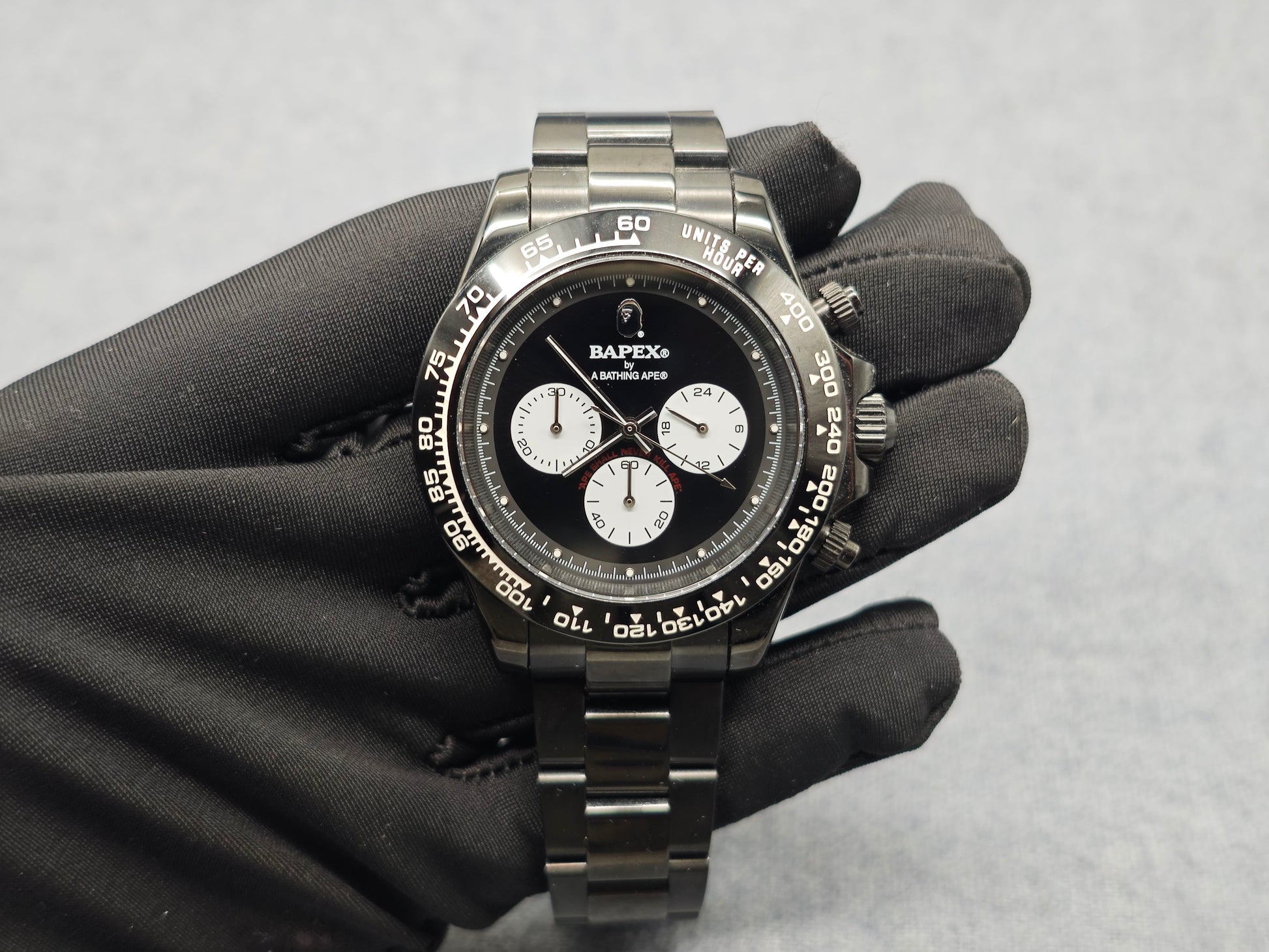 BAPE TYPE 4 BAPEX Ape Power Quartz Watch - Daytona-Style Chronograph