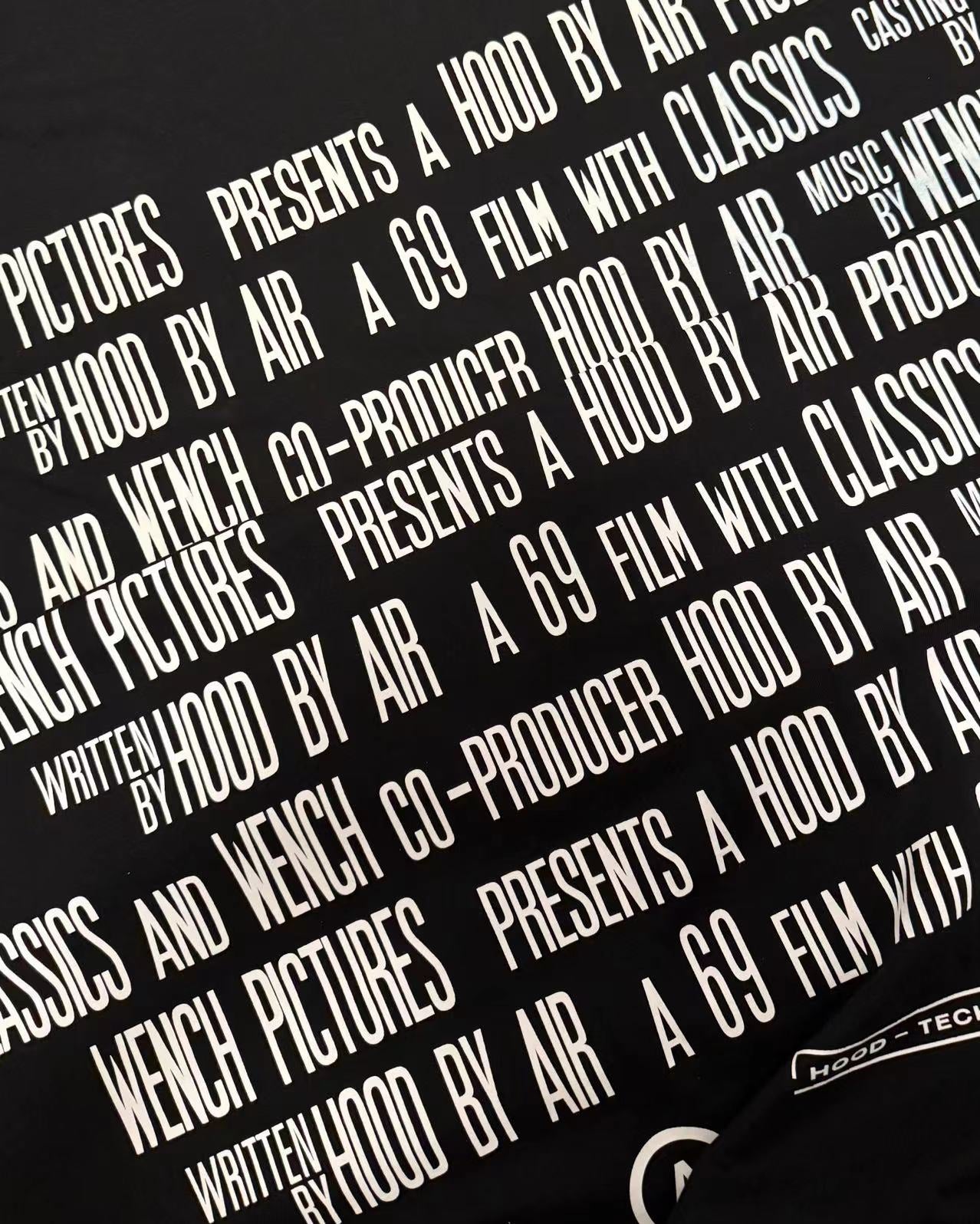 (Archive) Opium YVL x Hood By Air SS17 Cape Sleeve Tee - Oversized Graphic Print Short Sleeve