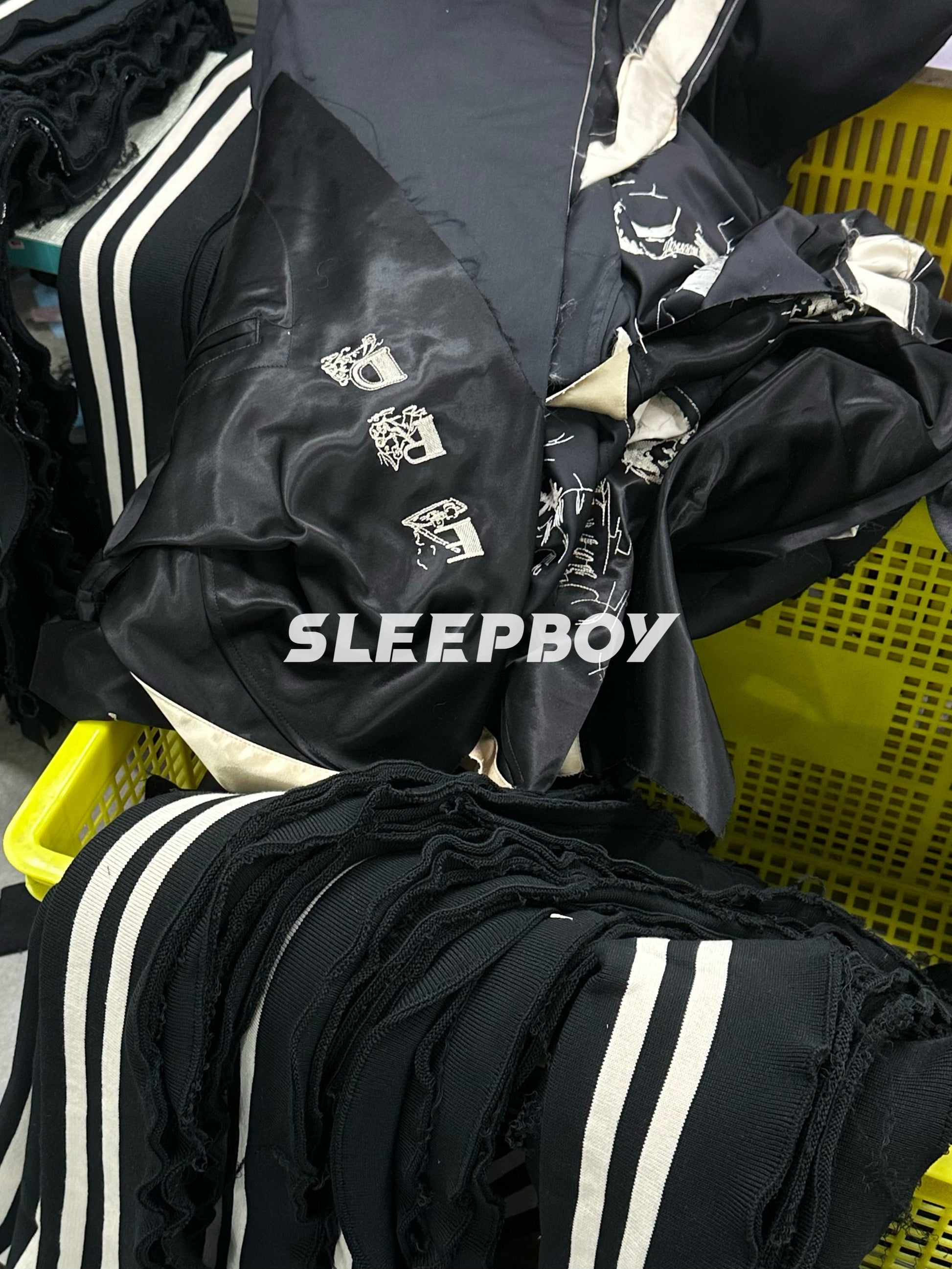 ERD AW24 ’Opium Den’ Varsity Jacket - Silk Court Embroidery Baseball Coat