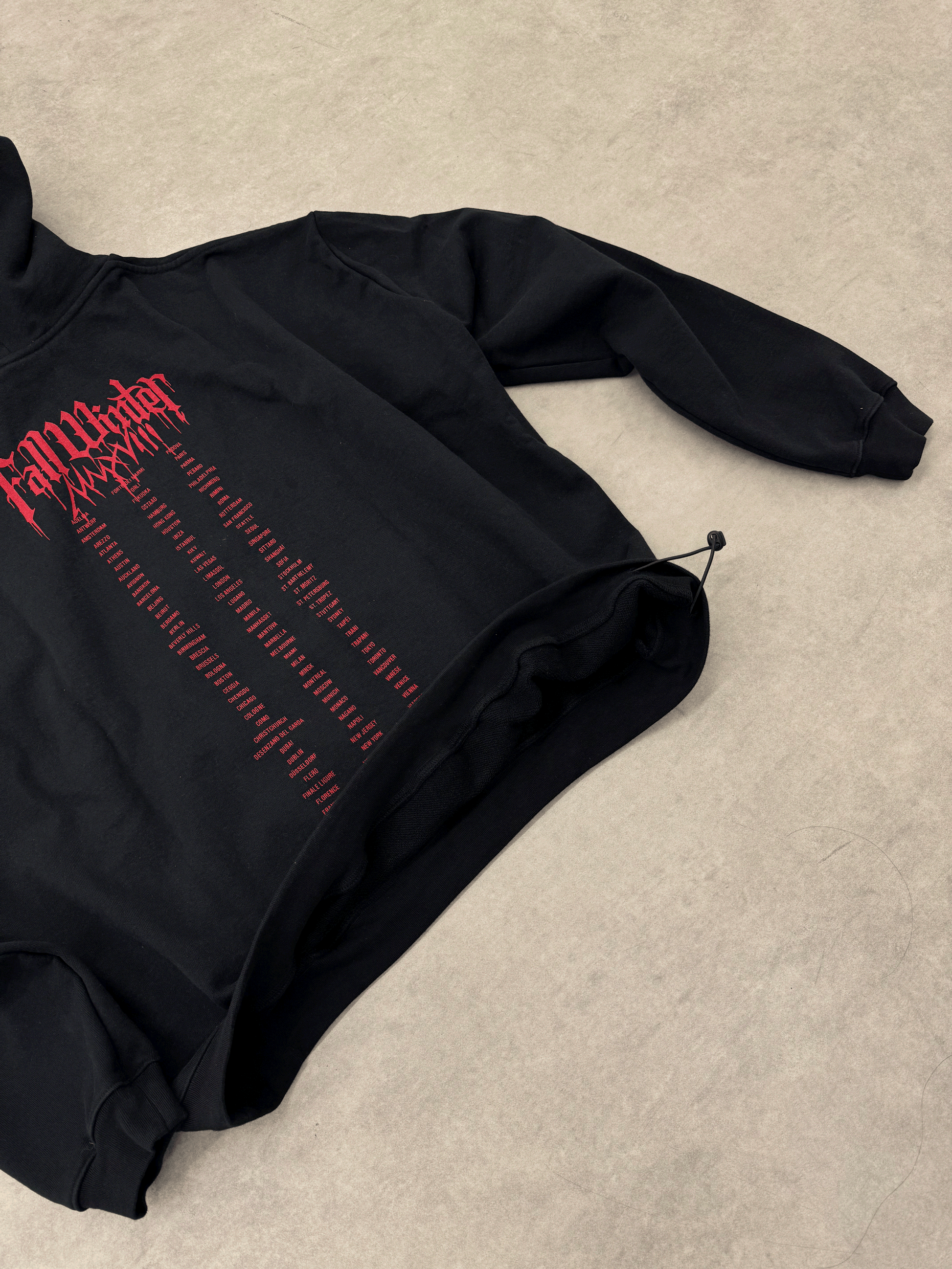 VTM 2018 “Blood Drip” Heavy Metal Tour Hoodie Heavyweight Oversized Opium Carti