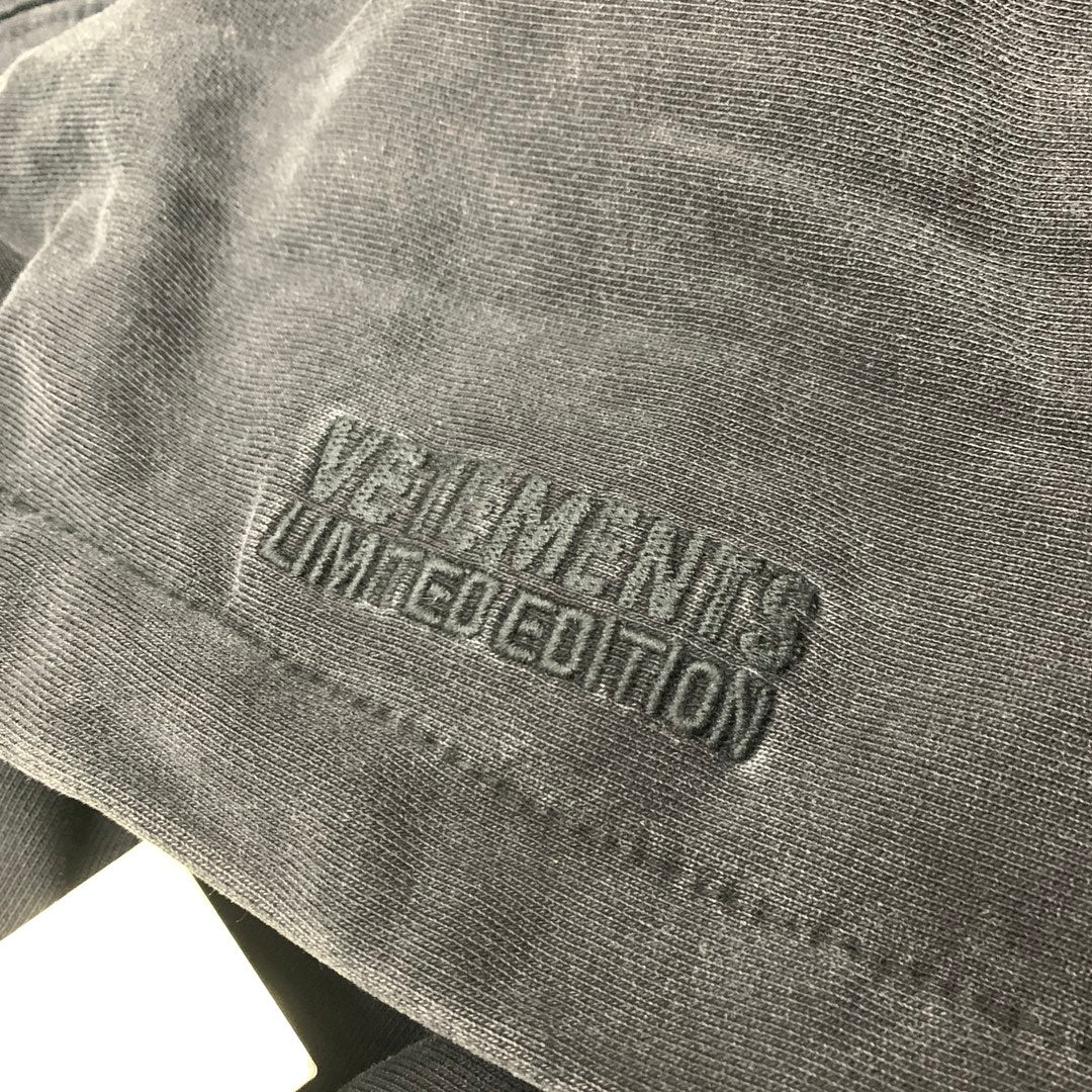 Vetements 23FW Heavy Washed Distressed Deconstructed Zip Hoodie
