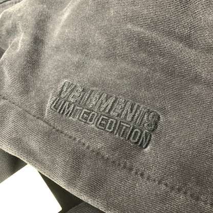 Vetements 23FW Heavy Washed Distressed Deconstructed Zip Hoodie