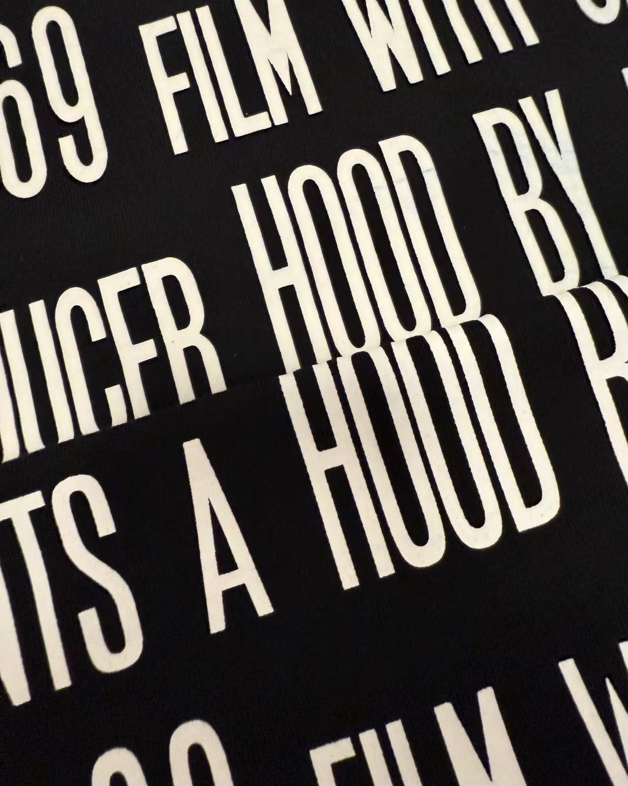 (Archive) Opium YVL x Hood By Air SS17 Cape Sleeve Tee - Oversized Graphic Print Short Sleeve