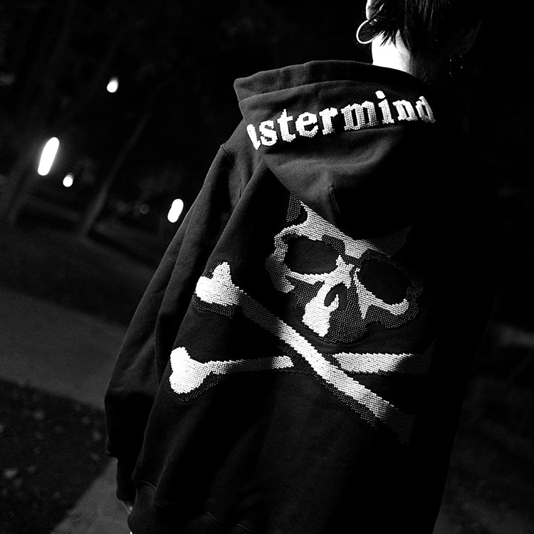 MASTERMIND Beaded Skull Zip-Up Hoodie - 580g Heavyweight - donclickin