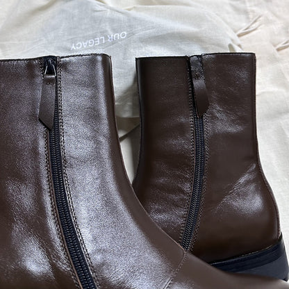 Our Legacy ’Camion’ Style Boots - Brown Leather Mid-Calf Chelsea