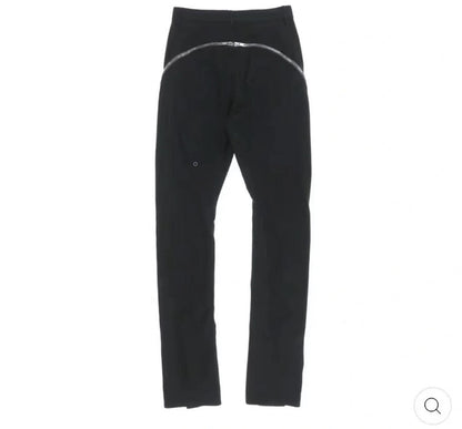 Rick Owen ACBT Dark Multi-Zip Wide-Leg Stacked Slimming Flared Denim Trousers