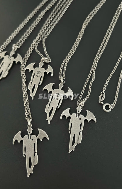 UNDERCOVER AW02 ’Vampire’ Pendant Necklace - 925 Silver Demon Talisman