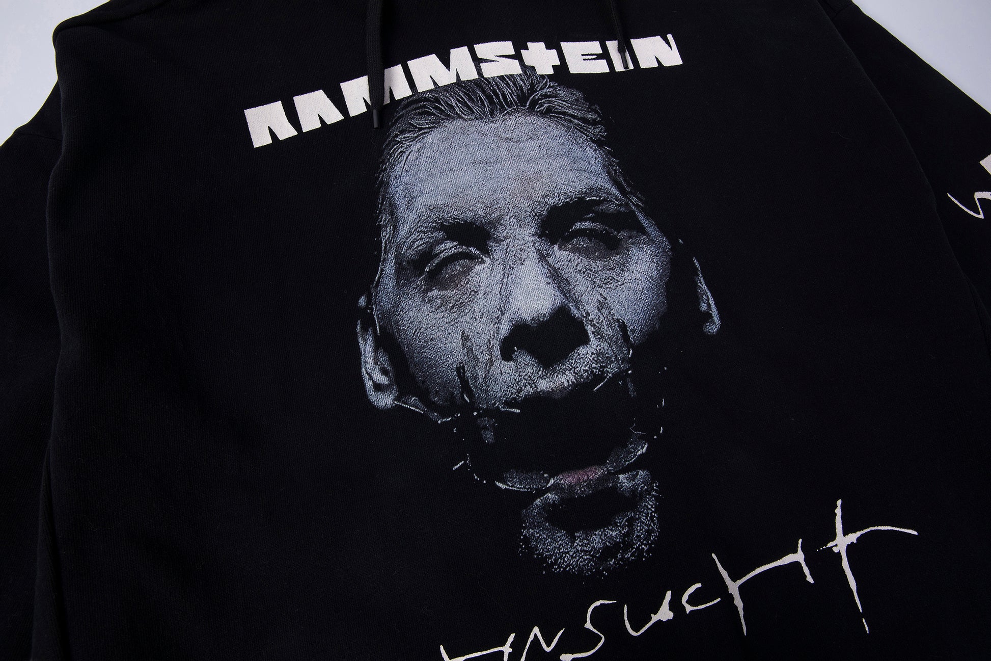 German Rammstein Vetement VTM Black Dark Punk Oversized Hoodie Jacket