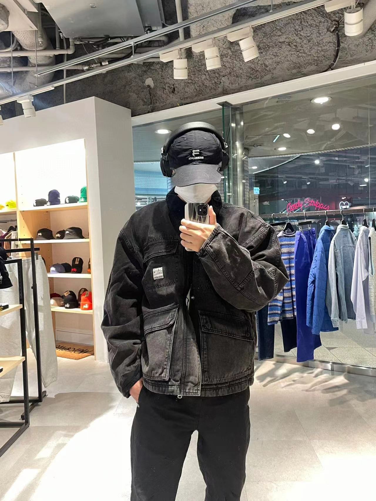 Stussy Vintage Washed Denim Carhartt Workwear Jacket – Detroit J97 Coat