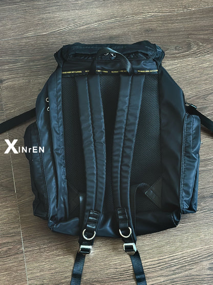 XINrEN Limited Edition Undercover Classic Nylon Parachute Backpack - Black - Nylon Black