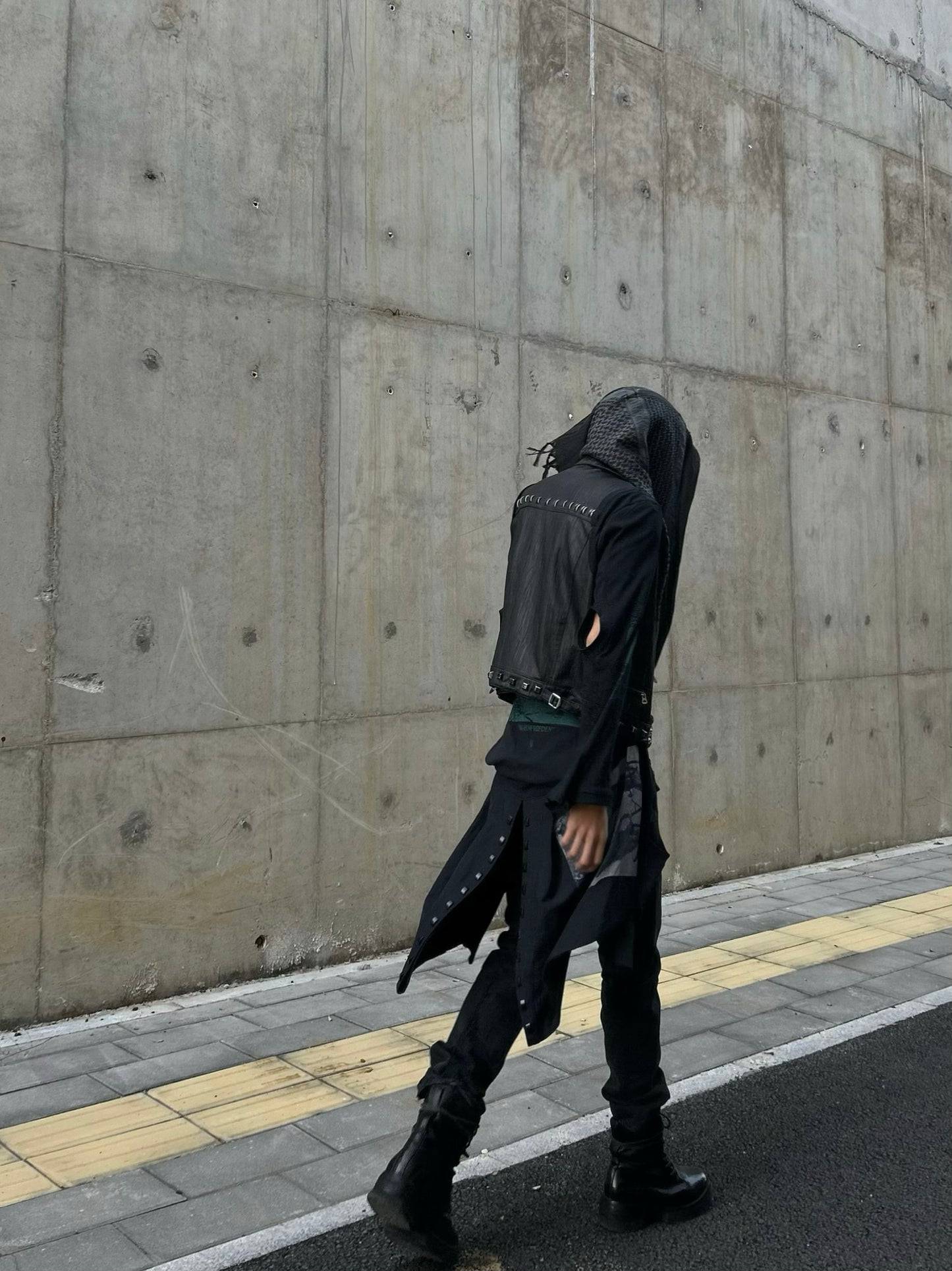 UNDERCOVER 06SS ’T’ Collection: Archive Studded Deconstructed Leather Jacket