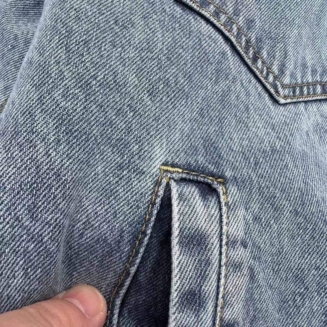 Stussy Embossed 8 ball Ｘ Levis Jacket Washed Denim Outerwear