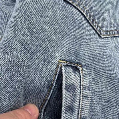 Stussy Embossed 8 ball Ｘ Levis Jacket Washed Denim Outerwear