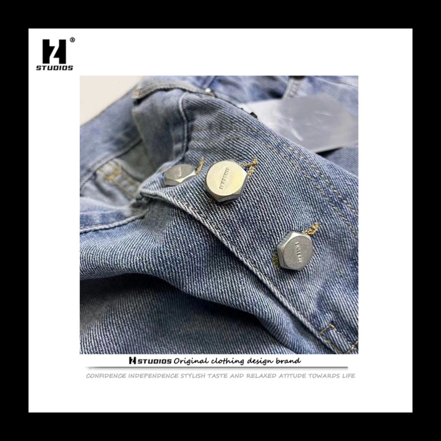 Thug Club Vintage Washed Crescent Patchwork Jeans Henry Lau ASAP Rocky Edition - Size avaliable S ~ XL