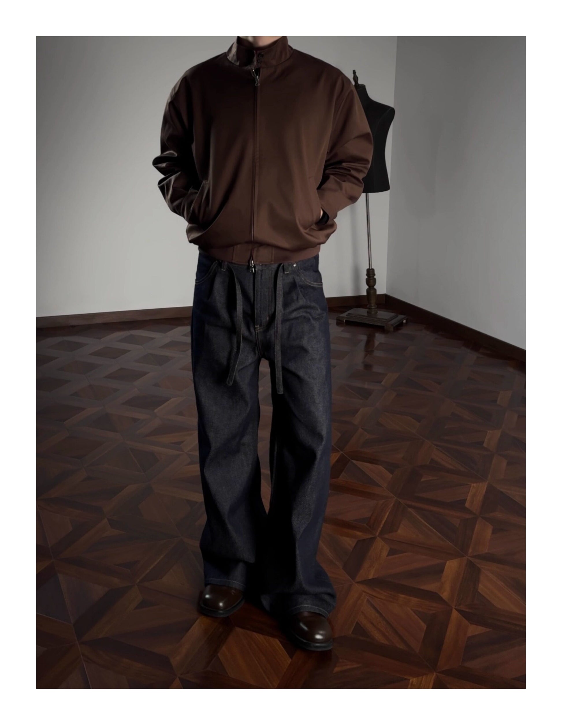 Oclin Classic G9 Harrington Jacket - Short Wide Fit Mercerized Cotton - Red Tartan Lined Vintage British Blouson - donclickin
