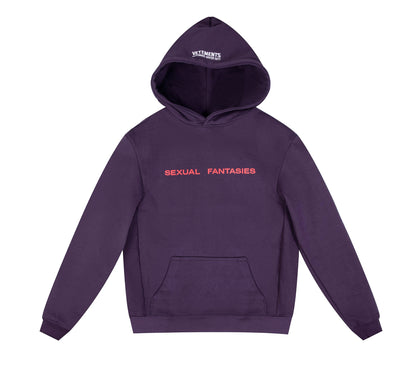 Vetements Rare Purple Sexual Fantasies Hoodie – Exclusive Collectible Edition - HOODIE