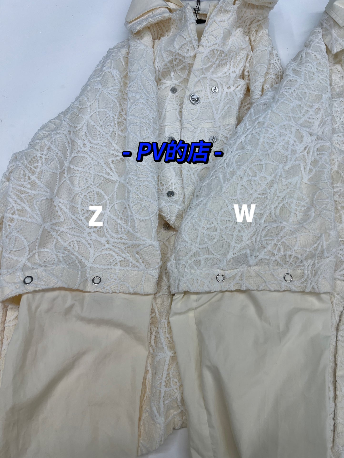 Kiko Kostadinov AW22 Layered Shirt - Detachable Lace Long/Short Sleeve Hybrid